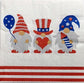 TWO Individual Paper Cocktail Decoupage Napkins - 2032 Patriotic Gnomes