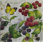 TWO Individual Paper Lunch Decoupage Napkins - Berry Patch 1037