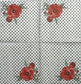 TWO Individual Paper Cocktail Decoupage Napkins - 1951 Red Peonies & Polka Dots