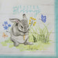 TWO Individual Paper Lunch Decoupage Napkins - 2337 Easter Blessings Bunny