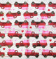 TWO Individual Paper Cocktail Decoupage Napkins - 2289 Valentine's Day Trucks