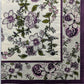 TWO Individual Paper Lunch Decoupage Napkins - Eggplant Bountiful Blossoms 1204