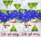 TWO Individual Paper Lunch Decoupage Napkins - 2294 Let's Get Cozy Snowman