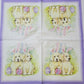 TWO Individual Paper Cocktail Decoupage Napkins - 2330 Easter Doggy Bunnies