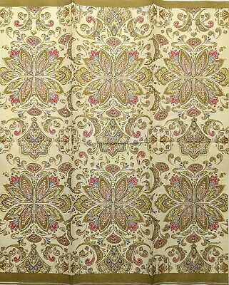 TWO Individual Paper Guest Decoupage Napkins - 1903 Beige Textured Paisley