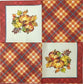 TWO Individual Paper Lunch Decoupage Napkins - 1707 Plaid Fall Pumpkins