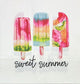 TWO Individual Paper Lunch Decoupage Napkins - 2052 Sweet Summer Popsicles