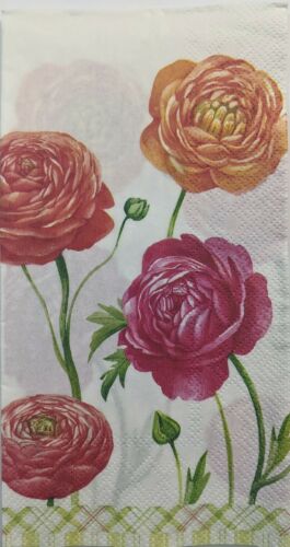 TWO Individual Paper Guest Decoupage Napkins -Craft Me Up Buttercups Spring 1187