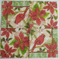 2 Indvidual Paper Lunch Decoupage Napkins-Christmas Poinsettia Red Cardinal 1085