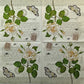 TWO Individual Paper Lunch Decoupage Napkins - 1374 Vintage Rose w/ Butterfly