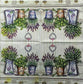 TWO Individual Paper Cocktail Decoupage Napkins - 1413 Potted Basil & Lavender