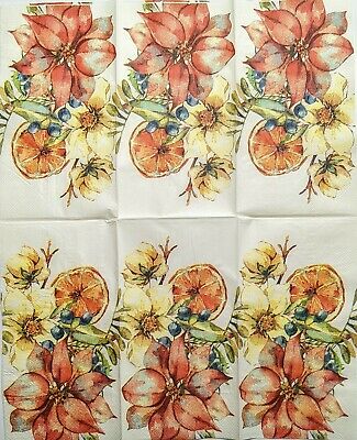 TWO Individual Paper Guest Decoupage Napkins - 1791 Winter Joy