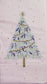 TWO Individual Paper Guest Decoupage Napkins- 2241 Old World Blue Christmas Tree