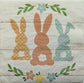 TWO Indivdual Paper Cocktail Decoupage Napkins-1894 Farmhouse Easter Bunny Tails