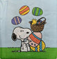 TWO Individual Paper Cocktail Decoupage Napkins - 1914 Snoopy Woodstock Easter