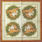 TWO Individual Paper Lunch Decoupage Napkins - 1719 Reindeer Wreath