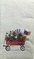 TWO Individual Paper Guest Decoupage Napkins - 1438 Americana Flower Wagon