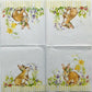 TWO Individual Paper Cocktail Decoupage Napkins -Lovely Bunny Easter Spring 1174