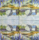 TWO Individual Paper Lunch Decoupage Napkins - 1964 Impressionist Country Home