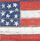 TWO Individual Paper Cocktail Decoupage Napkins - 2000 Wooden American Flag