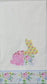 TWO Individual Paper Guest Decoupage Napkins - 2311 Patchwork Easter Bunny