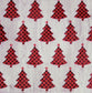 TWO Individual Paper Cocktail Decoupage Napkins - 2223 Red Check Christmas Trees