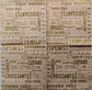 TWO Individual Paper Cocktail Decoupage Napkins - Bake Shop Lingo Pink/Gold 1253