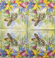 TWO Individual Paper Cocktail Decoupage Napkins - 1857 Bunny in Colorful Meadow