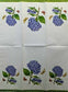 TWO Individual Paper Guest Decoupage Napkins - 1467 Hydrangea w/ Butterflies