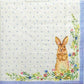 TWO Individual Paper Cocktail Decoupage Napkins - 1939 Polka Dots Flowers Bunny