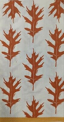 TWO Individual Paper Guest Decoupage Napkins - 1732 Autumn Falling Leaves