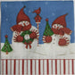 2 Individual Paper Lunch Decoupage Napkins - Wintertime Peppermint Snowmen 1072