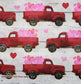 TWO Individual Paper Cocktail Decoupage Napkins - 2289 Valentine's Day Trucks