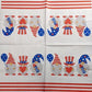 TWO Individual Paper Cocktail Decoupage Napkins - 2032 Patriotic Gnomes