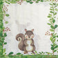 TWO Individual Paper Lunch Decoupage Napkins - 1968 Forest Deer & Squirrel