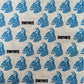 TWO Individual Paper Lunch Decoupage Napkins - 1909 Fortnite Llama Head Blue