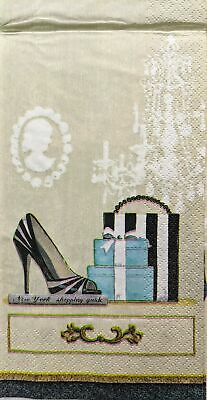 TWO Individual Paper Guest Decoupage Napkins - 1460 Fabulous Couture