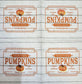 2 Individual Paper Cocktail Decoupage Napkins - 2080 Fresh Picked Pumpkins