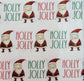 TWO Individual Paper Lunch Decoupage Napkins - 2150 Holly Jolly Santas