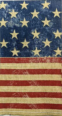 TWO Individual Paper Guest Decoupage Napkins - 1436 Patriotic Faded Old Glory