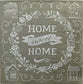 TWO Individual Paper Lunch Decoupage Napkins - 1487 Home Sweet Home Wreath