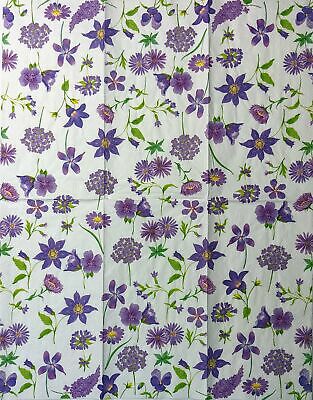 TWO Individual Paper Guest Decoupage Napkins - 1515 Clea's Purple Garden