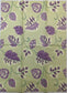 TWO Individual Paper Guest Decoupage Napkins- Purple Leaves with Green Back 1091