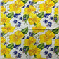 TWO Individual Paper Cocktail Decoupage Napkins- Garden Yellow Floral Twist 1284