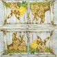 TWO Individual Paper Cocktail Decoupage Napkins -1853 Easter Friends Bunny Chick