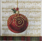 TWO Individual Paper Cocktail Decoupage Napkins - Musical Holiday Ornament 1081