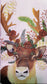 TWO Individual Paper Guest Decoupage Napkins - 2265 Eve the Christmas Reindeer