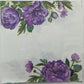 TWO Individual Paper Lunch Decoupage Napkins - Purple Peony Flowers 1190