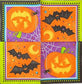 2 Individual Paper Lunch Decoupage Napkins-1705 Vibrant Halloween Pumpkin & Bats