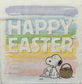 TWO Individual Paper Cocktail Decoupage Napkins - 1862 Happy Easter Snoopy